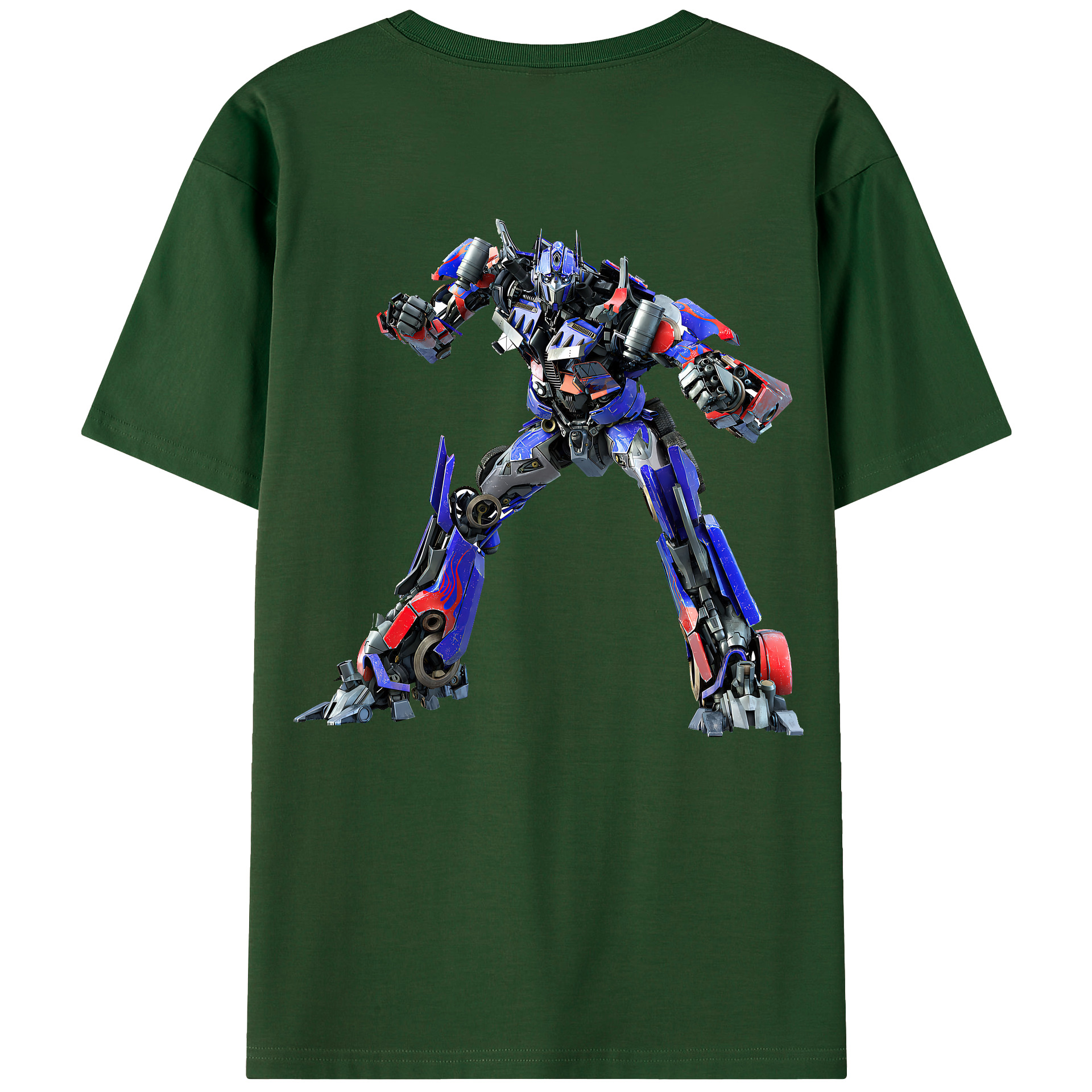（画像用） Transformers トランスフォーマー 綿100％半袖Tシャツ（背面プリント）